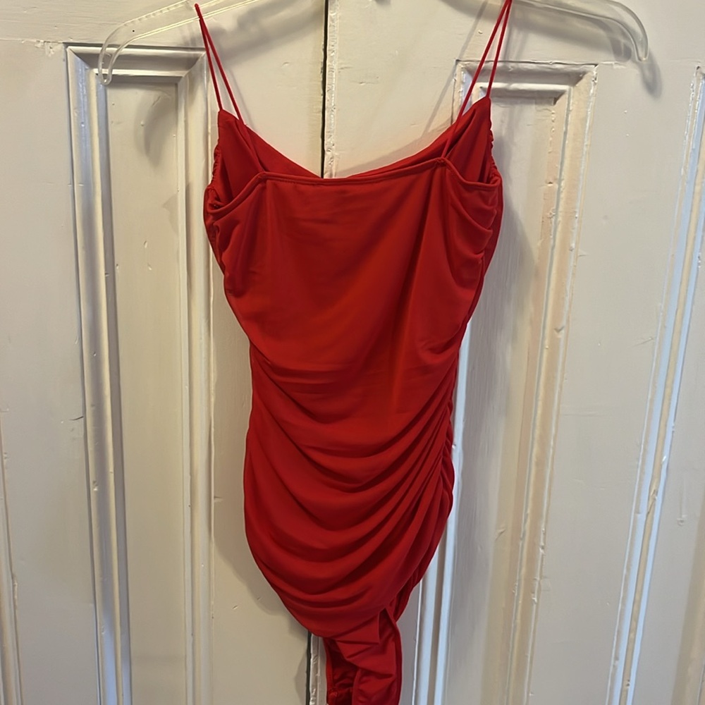 Lulu’s Romantic Ruched Mesh Bodysuit - Picture 7 of 10
